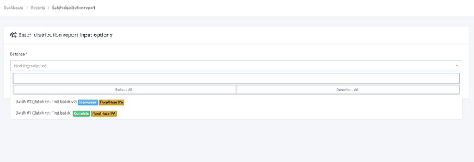 Batch distribution